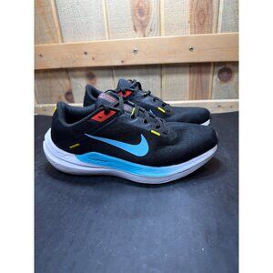 Nike Wmns Winflo 10 Black Baltic Blue Size 7.5 Running Shoes
